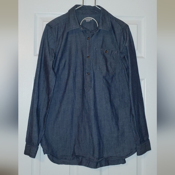 CARHARTT Women's Rugged Flex Relaxed Fit Chambray Long-Sleeve Tunic Sz. S (4/6) - Picture 1 of 4